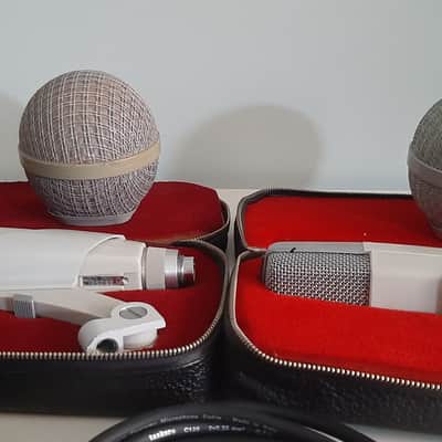 Set of 2x Sennheiser MD 421-N Cardioid Dynamic Microphones 1960s - 1980s - White image 4