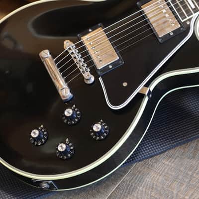 2009 Gibson Custom Shop 1968 Historic Reissue Les Paul Custom Electric Guitar Black Ebony + COA OHSC image 7
