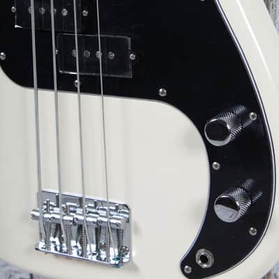 Fender Standard Precision Bass 4 String Electric Bass Guitar Olympic White image 4
