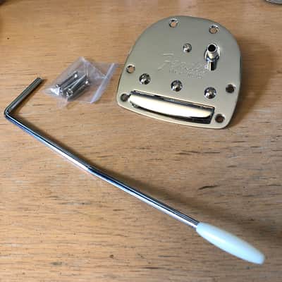 Fender 60th Anniversary Jazzmaster Tremolo Assembly Tailpiece Arm Bar Chrome Lacquer Jaguar Reissue image 1