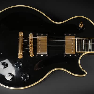 1989 Gibson Les Paul Custom - Ebony | USA Vintage Post Norlin Good Wood Era Bill Lawrence Humbucker HB-R/HB-L Humbucker Pickups Gold Hardware | Case image 4