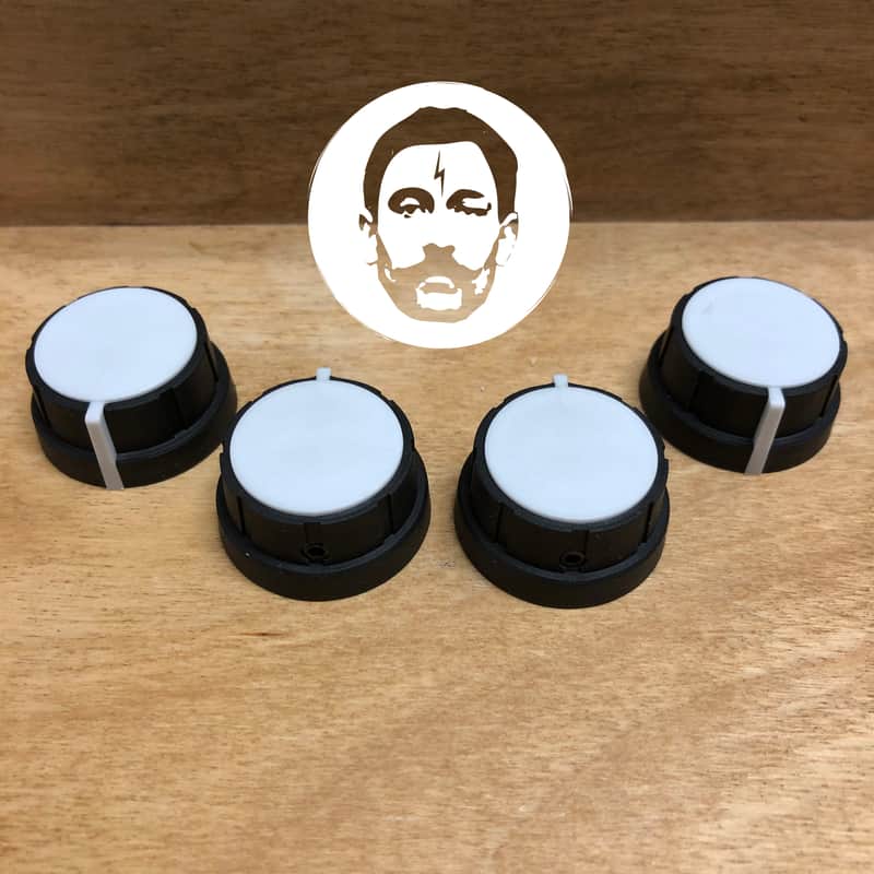 4 - Peavey Set Screw Control Knobs 1-1/4" Diameter - Free Shipping! image 1