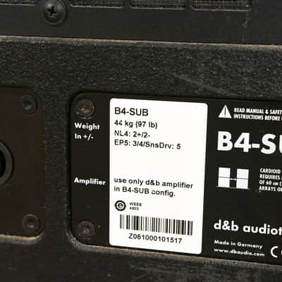 d&b audiotechnik B4-SUB Cardioid Subwoofer CG01Y72 *ASK FOR SHIPPING* image 7