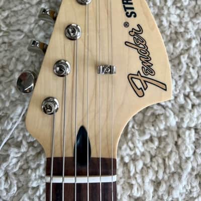 Mint Fender Limited Tom Delonge Blink 182 Stratocaster w/Bag, Daphne Blue 7.5lbs! image 6
