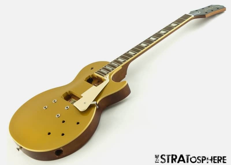 USED Epiphone Les Paul Standard 50s BODY & NECK w/ Pickguard Guitar Goldtop image 1