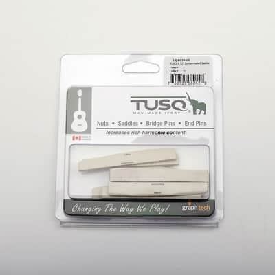 Graphtech TUSQ LQ-9110-10 10-pack compensated acoustic guitar saddles, 2.6mm thi image 2