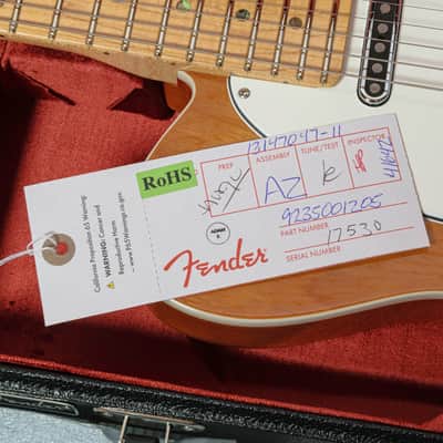 Fender - Custom Shop American Telecaster - Electric Guitar - Maple Fingerboard - Honey Burst - w/ Hardshell Case - x7530 USED image 15