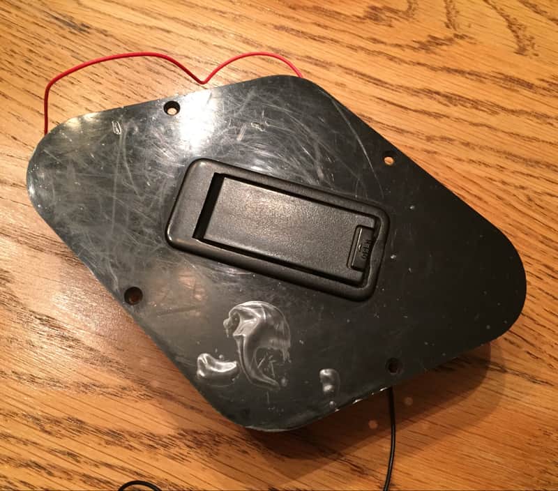 Les Paul Control Plate Cover With Battery Holder For Active Pickups image 1