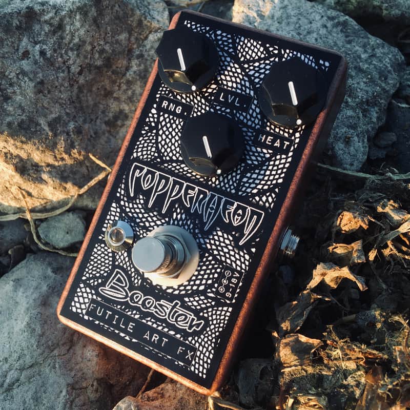 Futile Art FX 🐍 Copperhead Viper Treble Booster Full Range Modified Rangemaster Hammertone image 1
