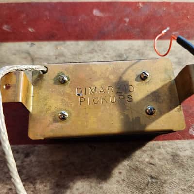 Early Dimarzio Super Distortion 1972 Double Cream Stamped Bobbins image 3