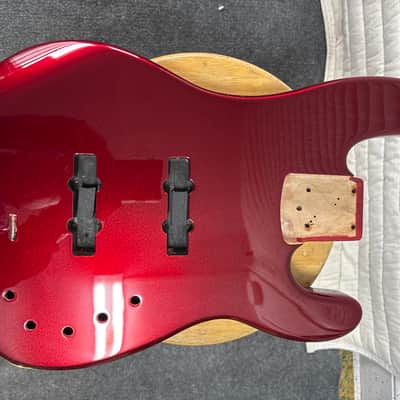 Charvel Pro-Mod San Dimas Bass JJ V Body - Candy Apple Red Metallic image 1