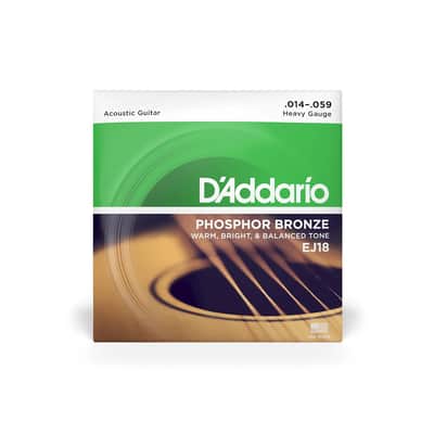 Ej18 Phosphor Bronze Acoustic Guitar Strings, Heavy, 14 59 image 1