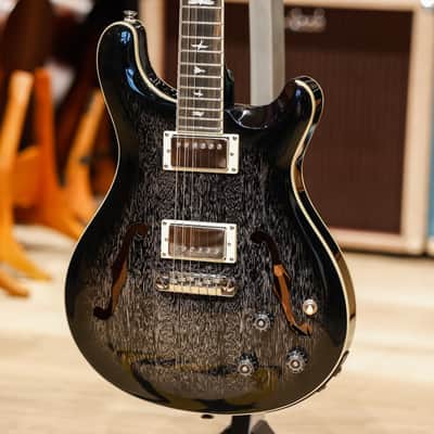 PRS SE Hollowbody Standard Piezo - Doghair Smokeburst-Grey image 7