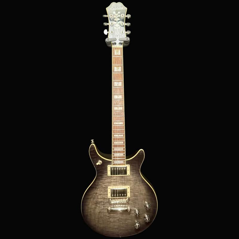 Used 2022 Epiphone DC Pro Midnight Ebony TFW3166 image 1