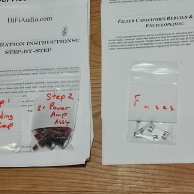 Hafler DH-120 restoration kit filter capacitor repair rebuild fix image 2