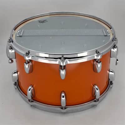 Used Grestch USA Custom Snare Drum Orange Gloss 14x8 - Excellent image 4