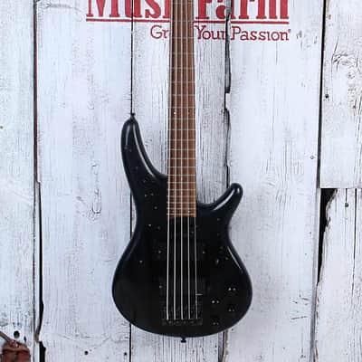 Ibanez 2000 SR Series SR885 5 String Electric Bass Guitar Black Finish Made in Japan image 2