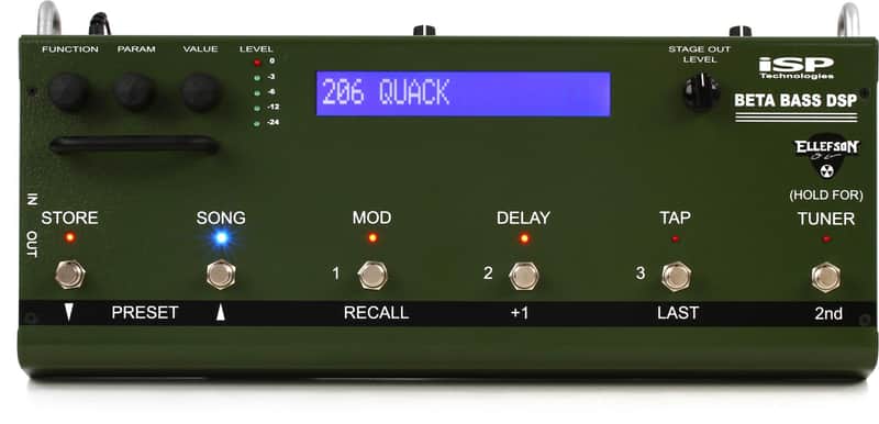 ISP Technologies David Ellefson Beta Bass DSP Preamp Pedal (DEBetaBassd3) image 1