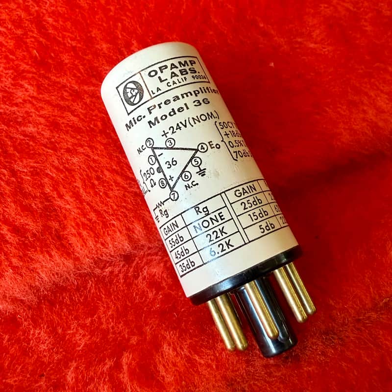 Opamp Labs Model 36 microphone input transformer 1960’s 70’s discrete 360 BM image 1