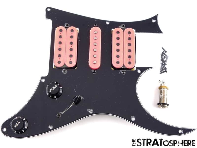 Ibanez JEMJRSP Steve Vai HSH LOADED PICKGUARD, Infinity Black Guitar Parts image 1