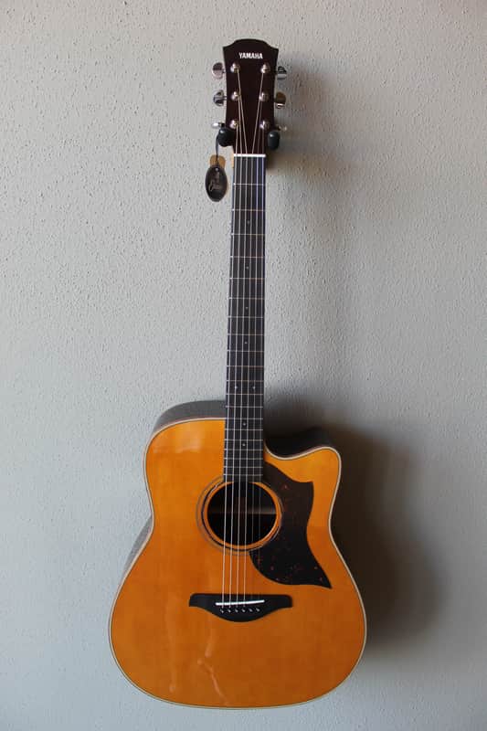 Brand New Yamaha A3R ARE Dreadnought Cutaway Acoustic/Electric Guitar - Vintage Natural image 1