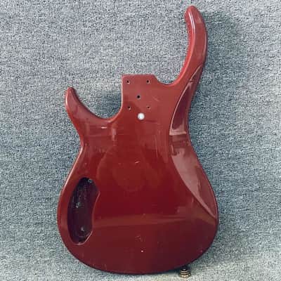 Red 4 String Bass Body image 8