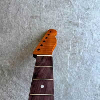 Tele Roasted Lion Flame Rosewood Neck 21 Fret, Stain Finish image 10