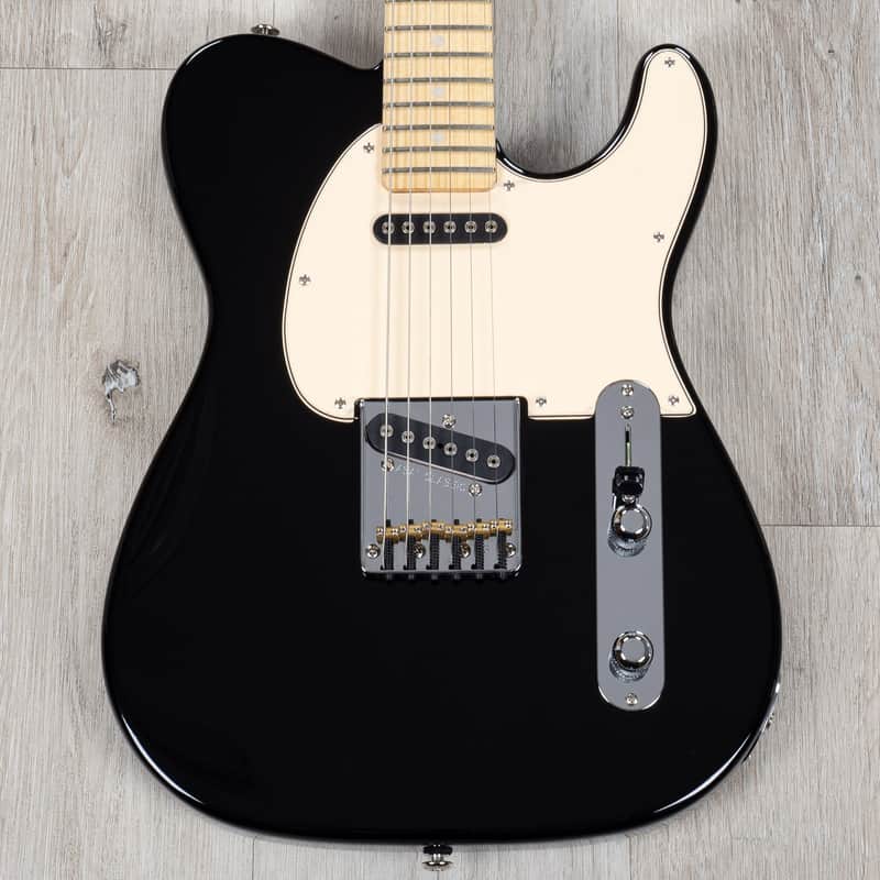 G&L USA ASAT Classic Guitar, Quartersawn Maple Fretboard, Jet Black image 1