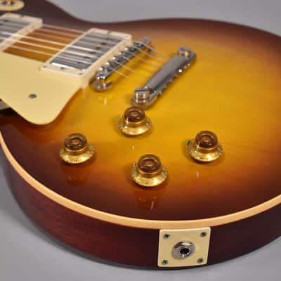 1958 Gibson Les Paul Standard Reissue Iced Tea Burst Finish Lefty Left Handed W/OHSC image 7