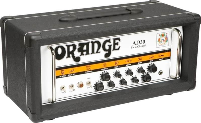 Orange AD30HTC-BK 30 Watt Twin Channel Class A Guitar Amp Head in Black image 1