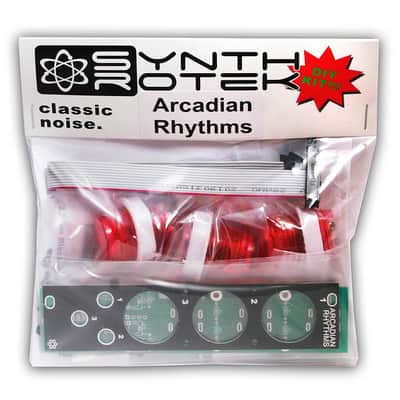Synthrotek Arcadian Rhythms DIY Kit, Red Buttons - Arcade Style Manual Gate Eurorack Kit image 1