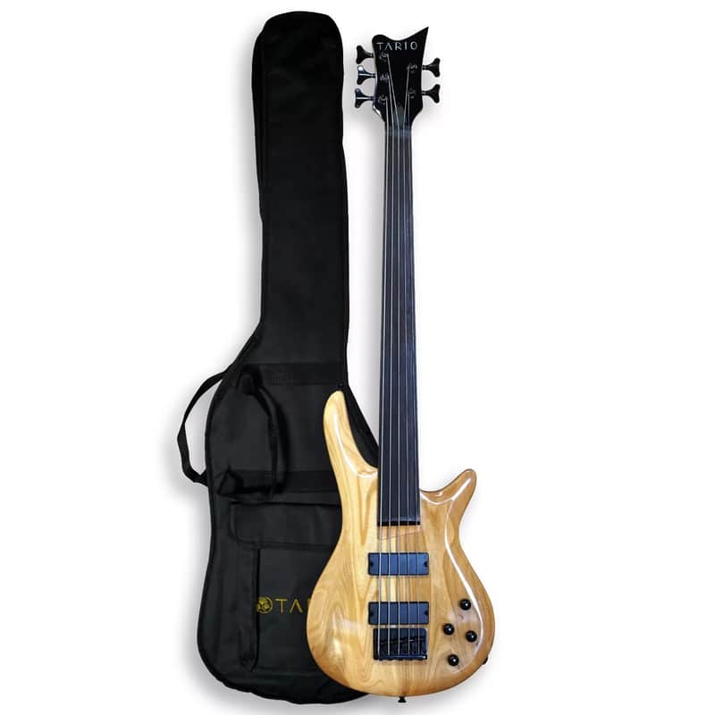 Fretless 5-String Electric Bass – 34" Scale, Bolt-On Maple Neck, Dual Soapbar Pickups | Modern Basswood Body image 1