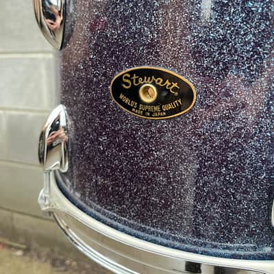 1960's Stewart Made In Japan 13x9 Rack Tom in Blue Sparkle image 2