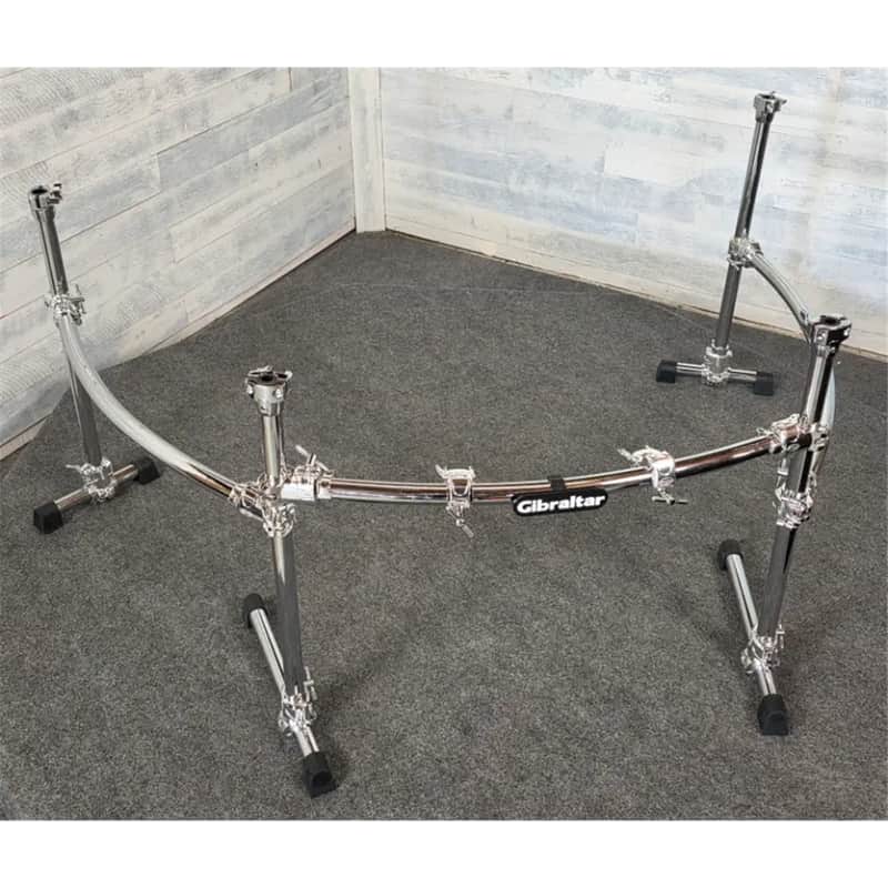 Used Gibraltar Chrome Series II Curved 3-Sided Drum Rack - Good image 1