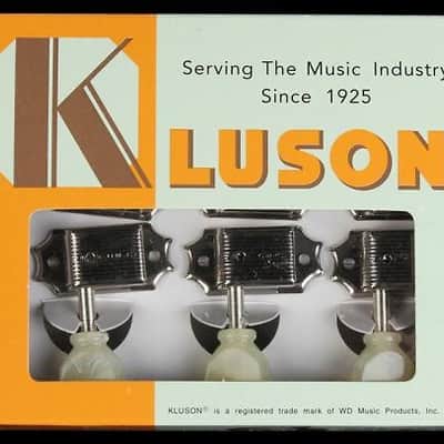 KD-3-NPK  Kluson® Traditional - 3+3 Single Ring Button - Single Line - Nickel Finish image 2