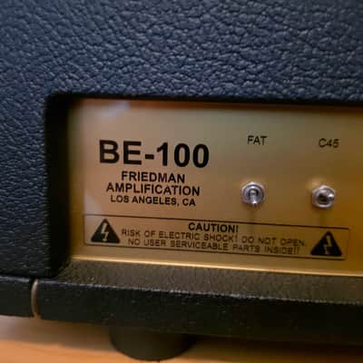 Friedman BE-100 Brown Eye Custom "Marsha"  Original Run  2-Channel 100-Watt Guitar amp Head image 13