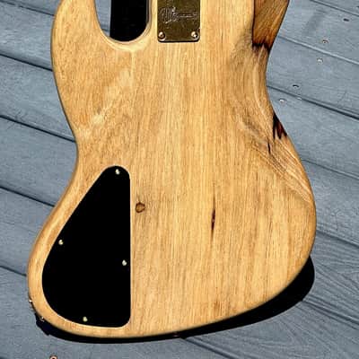 Warmoth Jazz Bass Guitar Broker  2022 - incredible Korina/Maple/Wenge special by The Guitar Broker. image 4