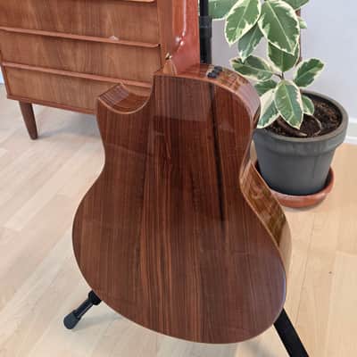 Taylor GS Custom Shop Grand Symphony 1 of 1 Tree Inlay Flame Hawaiian KOA and Hand Select Rosewood Masterbuilt Master Built Presentation American BTO Built-to-Order USA Acoustic-Electric Guitar image 3