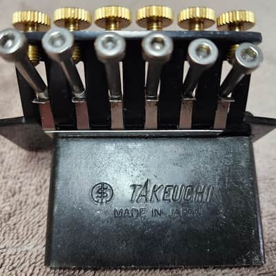Washburn 600-S Licensed Floyd Rose Takeuchi Tremolo w/ Stainless Steel & Brass Upgrades - Black image 5