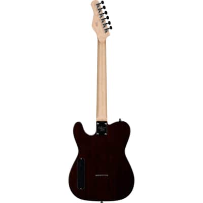 Michael Kelly 58 Thinline Electric Guitar, Natural, Spalted Maple Top image 5