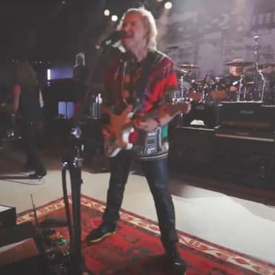 Joe Walsh Stage Played Fender Bass breaker BB-212 Enclosure 140-Watt 2x12" Guitar Speaker Cabinet Gray Tweed image 11