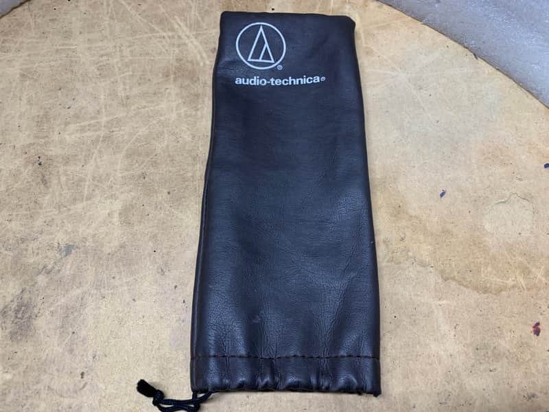 AUDIO TECHNICA VINYL DRAWSTRING ACCESSORIES POUCH/BAG/RARE/VINTAGE!- MAKE OFFER! image 1