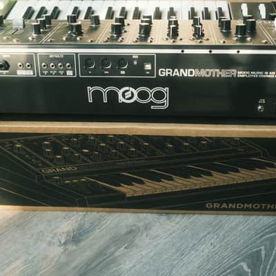 Moog Grandmother Dark 32-Key Semi-Modular Analog Synthesizer 2020 - Present - Black / Black Panel image 2