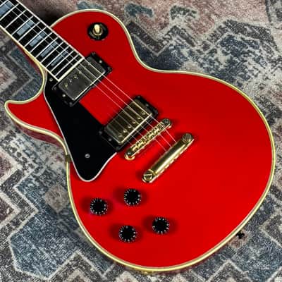 1986 Gibson Les Paul Custom Ferrari Red Rare Left Handed Vintage Electric Guitar W/ Original Hardshell Case! image 9