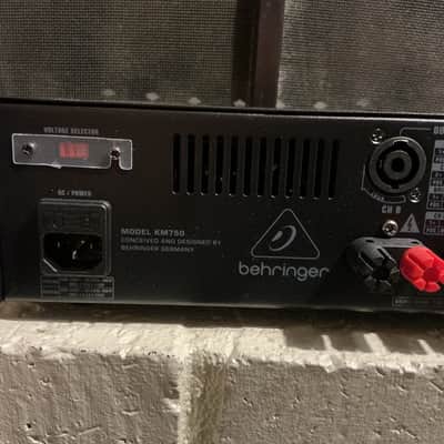 Behringer KM750 Stereo Power Amp with Speaker Cable Adapter image 5