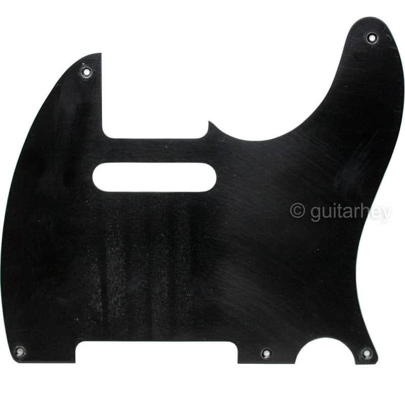 MASTER RELIC Non-Beveled 5-Hole 1-Ply BAKELITE Pickguard for Fender Telecaster AGED BLACK image 1