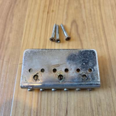 Vintage 1970's Fender Hardtail Stratocaster Guitar Bridge w/ Mounting Screws! image 4