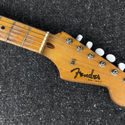 1958 Fender Duo-Sonic Desert Sand Original Vintage Finish Pickups+Pots with Case image 11
