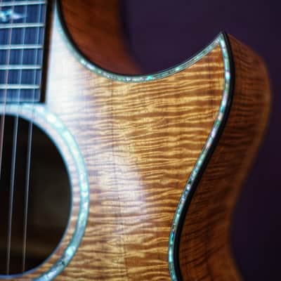 2005 Taylor K14ce Acoustic-Electric Guitar – All Solid AA-Grade Hawaiian Koa image 5