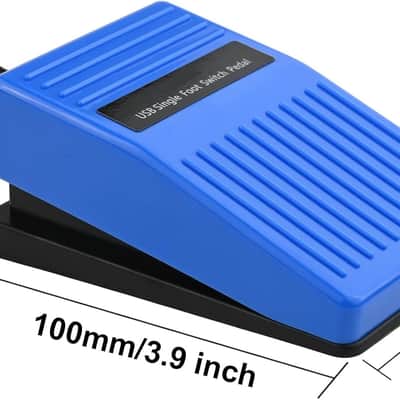 Digital Optical USB Foot Pedal, USB Single Foot Switch Game Control, One Key Programmable Footswitch Mouse Keyboard for Video Game Push to Talk, Transcription HID (Single Pedal) image 2